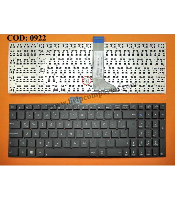 TECLADO ASUS X502 X502C X502CA F502 F502C F502CA F555 F550 F555L S500 V500 SERIES FLEX-12.1CM BK LA ORIG.