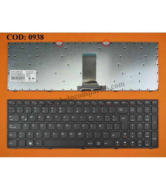 TECLADO LENOVO B5400 M5400 SERIES 25213238 WIN8 BK LA ORIG.
