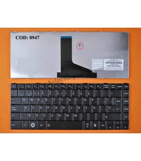TECLADO TOSHIBA C800 C800D C805 C840 L800 L805 L830 L840 L845 SERIES SIN MARCO AEBY3P00030 BK SP ORIG