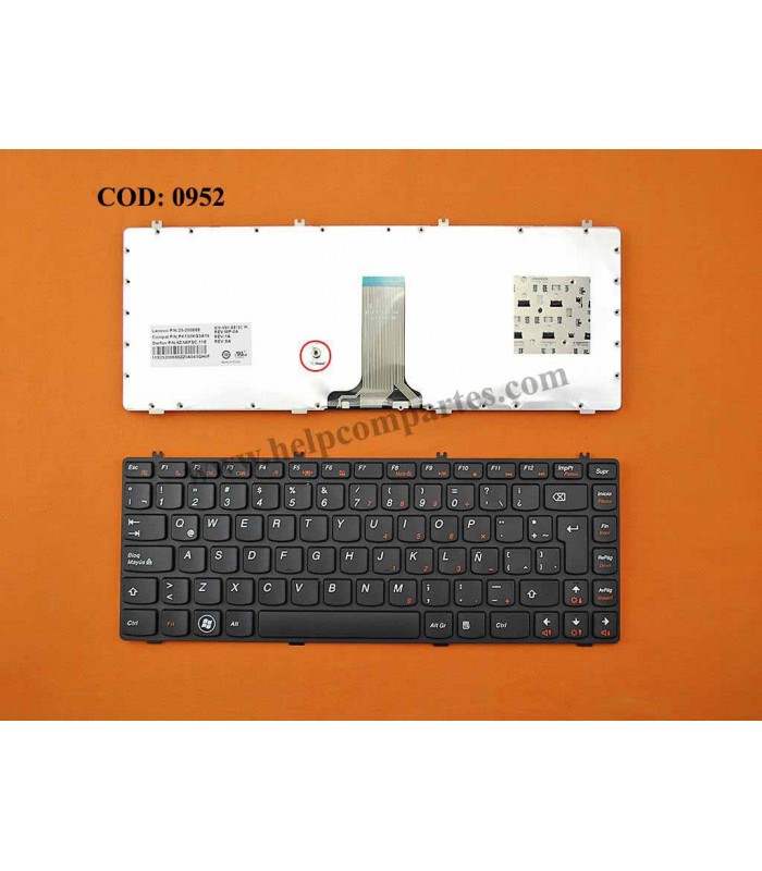 TECLADO LENOVO Y470 Y741 Y470M Y470N Y470P Y470D Y471A SERIES 25-200688 BK LA ORIG.