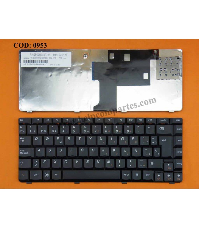 TECLADO LENOVO IDEAPAD U450 U450A U450P E45 E45S SERIES 25-009343 BK SP ORIG.