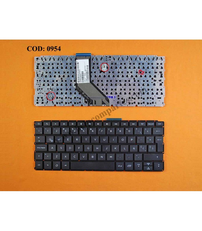 TECLADO HP SLATEBOOK 10-H 10-H000 10-H001 10-H003 10-H004 10-H031RU 10-H032XX SERIES SIN MARCO 728160-161 BK LA ORIG.