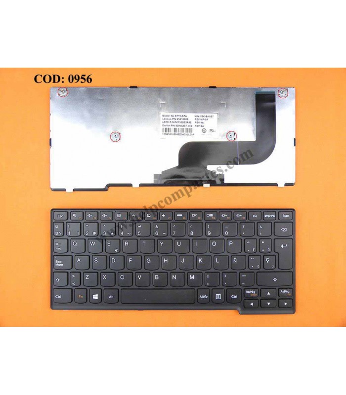 TECLADO LENOVO IDEAPAD S210 S210T S210T-ITH S215 S215T SERIES 25210864 WIN8 BK SP ORIG.