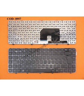 TECLADO HP PAV DV6-3000 DV6-3100 DV6-3200 DV6-3300 DV6-4000 SERIES MARCO 606745-071 BK SP ORIG.