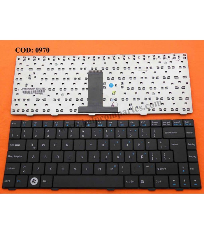 TECLADO ASUS F80 F80C F80CR F80L F80Q F80S X82S X85 SERIES V092362AK4 (V.2) BK LA OEM