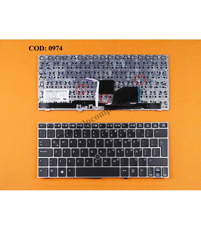 TECLADO HP ELITEBOOK 2170P SERIES 705613-161 WIN8 LA ORIG.