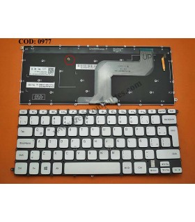 TECLADO DELL INSPIRON 14-7000 14-7437 14-7460 14-7466 14-7467 SERIES SIN MARCO 0TR1J9 TR1J9 BL SILVER LA ORIG.