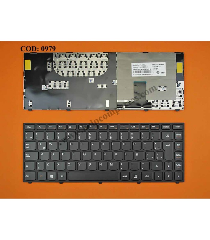 TECLADO LENOVO YOGA 13 13-IFI 13-ISE SERIES 25202912 WIN8 BK LA ORIG.
