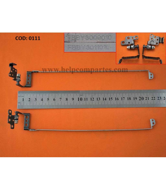 BISAGRAS TOSHIBA SATELLITE C800 C805 L800 L805 C840 C845 L840 L845 SERIES 14" R/L FBBY3010010 FBBY3012010 ORIG