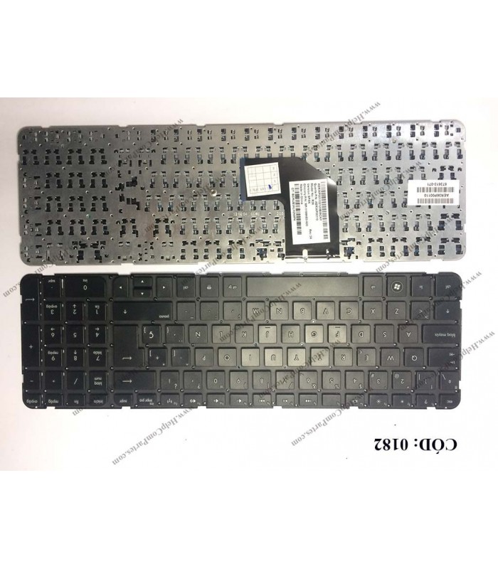TECLADO HP G6-2000 G6-2100 G6-2200 G6-2300 G6T-2000 G6T-2100 G6T-2200 G6T-2300 SERIES SIN MARCO 673613-071 BK SP ORIG.