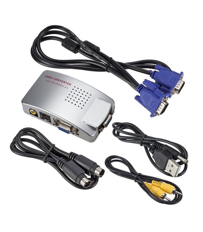 CONVERTIDOR VGA PC A TV  AV S-VIDEO