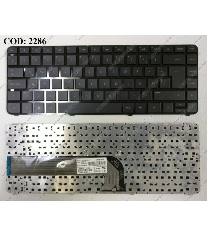 TECLADO HP PAV DV4-3000 DV4-3100 DV4-4000 DV4-4100 DM4-3000 DM4-3100 DM4T-3000 SERIES MARCO GLOSSY 659298-161 BK LA ORIG.
