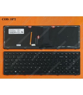 TECLADO LENOVO IDEAPAD G500C G500H G500S S500 S500C S500T Z501 Z501A Z510 SERIES BACKLIT 25214798 BK US ORIG.