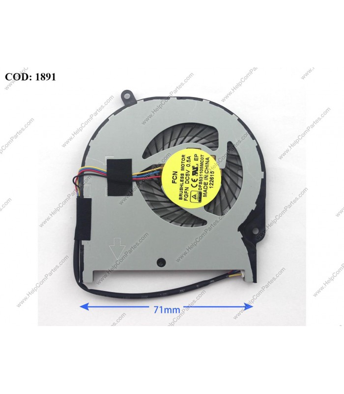 VENTI. TOSHIBA SATELLITE P55W-C P55W-C5000 L55W-C L55W-C5000 SERIES H000082100  4PIN ORIG.
