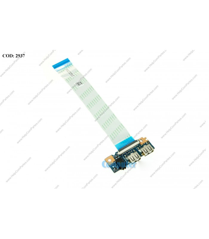 USB BD I/O W/CABLE DELL  INSPIRON 5468 5566 15 5000 5559 5759 USB/AUDIO PORT IO CIRCUIT E/S SERIES 02WMGK 2WMGK ORIG.