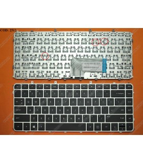TECLADO HP ENVY 4-1000 4-1100 4-1200 6-1000 6-1100 4T-1000 6T-1000 SERIES BACKLIT 698682-001 WIN8 SLV/BLK US ORIG.