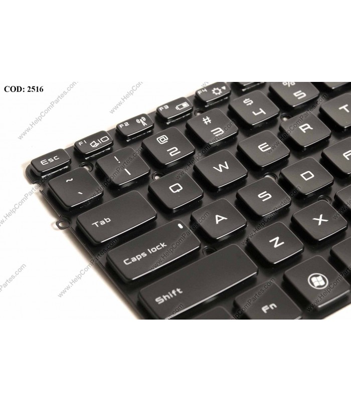 TECLADO DELL XPS 13 9333 9370 9380 15 7547 7548 L321X L322X SERIES SIN MARCO +BACKLIT 0X52TT BK US ORIG.