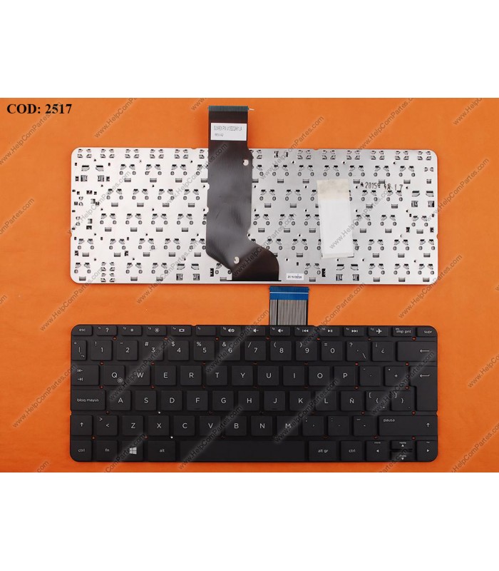 TECLADO HP PAV 11-N 11-N001XX X360 SERIES SIN MARCO 755896-071 BK LA ORIG.