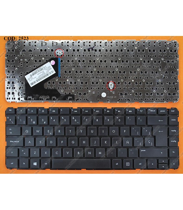TECLADO HP SLEEKBOOK 14-B100 14Z-B100 14-B000 14Z-B000 14-C000 SERIES SIN MARCO BK SP ORIG.
