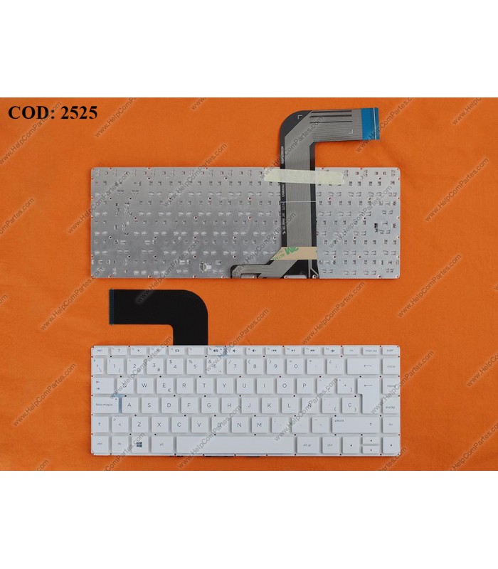 TECLADO HP PAV 14-V000 14-V010 14-V100 14-V150 14-V200 14-V210 SERIES SIN MARCO 773715-161 WH SP ORIG.