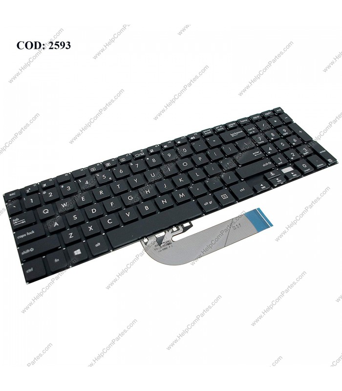 TECLADO ASUS TP500 TP500L TP500LA TP500LB TP500LN SERIES SIN MARCO 0KNB0-612LUS00 BK US OEM