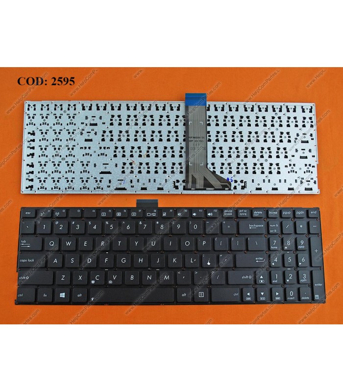 TECLADO ASUS K555 K555BA X555 F553 X555LA X555LD X555LJ A555 F551 F554 F555 SERIES SIN MARCO OKNB0-612RUS00 BK US ORIG.
