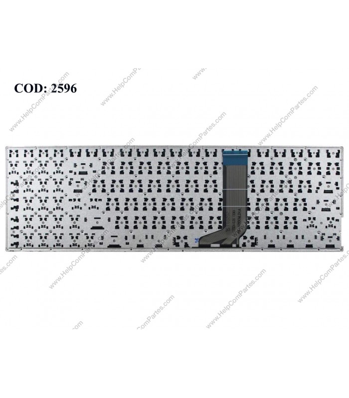 TECLADO ASUS A556 A556UA A556UF X556 X56UA R558 R558UA F556 F556UA  SERIES SIN MARCO 0KNB0-612WUS00 BK US ORIG.