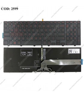 TECLADO DELL GAMING 15-7000 15-7559 17-5000 15-5547 15-5521 15-3000 15-3541 SERIES +BACKLIT 0KPP2C BK US ORIG.