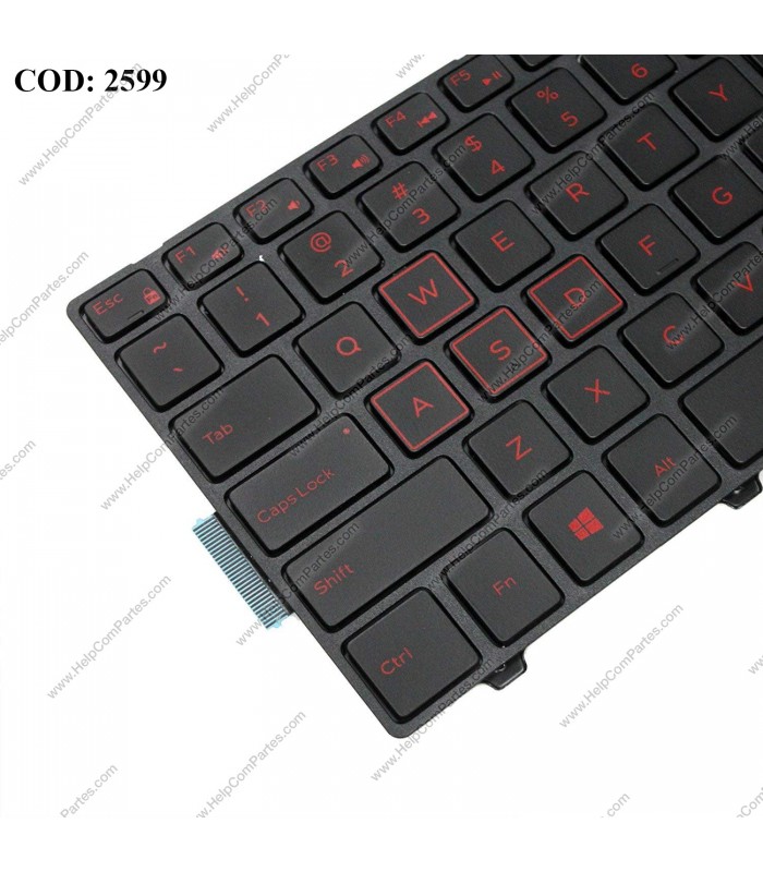 TECLADO DELL GAMING 15-7000 15-7559 17-5000 15-5547 15-5521 15-3000 15-3541 SERIES +BACKLIT 0KPP2C BK US ORIG.
