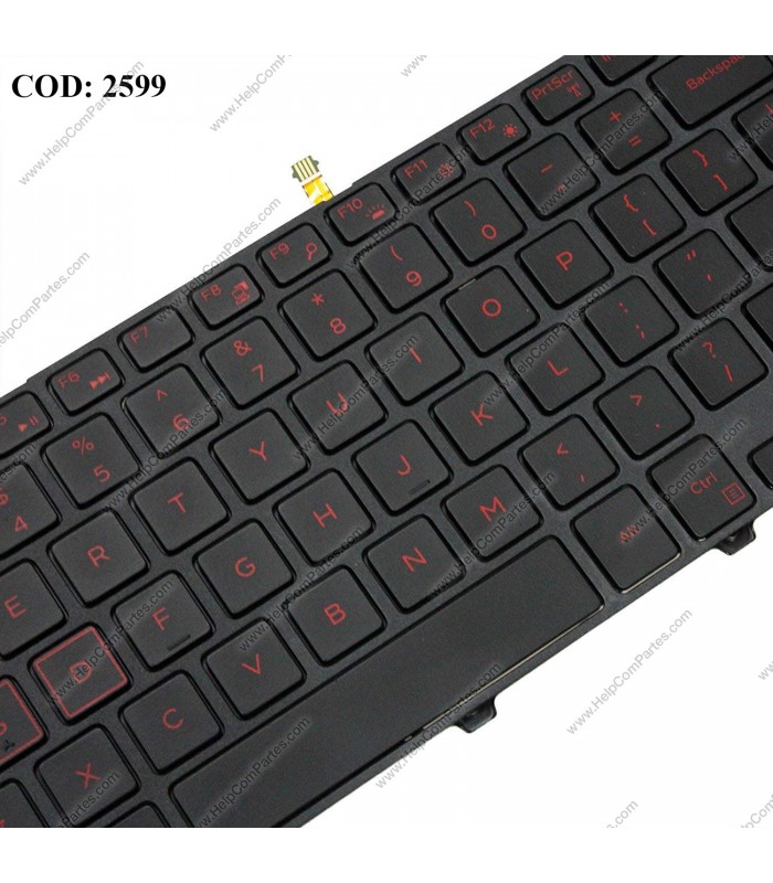 TECLADO DELL GAMING 15-7000 15-7559 17-5000 15-5547 15-5521 15-3000 15-3541 SERIES +BACKLIT 0KPP2C BK US ORIG.