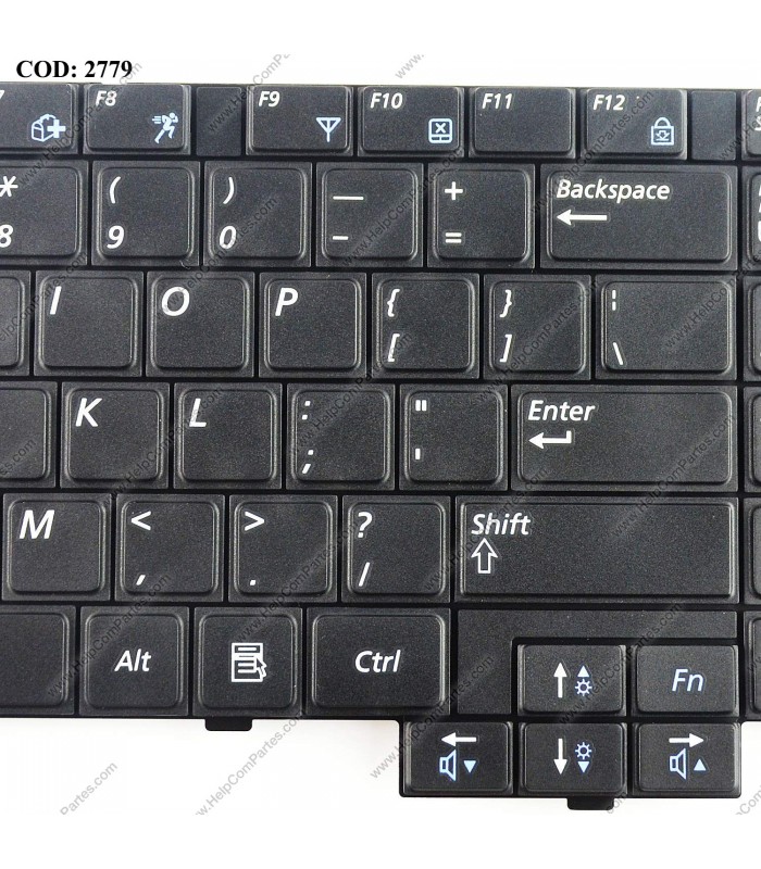 TECLADO SAMSUNG R515 R517 R523 R528 R530 P580 R618 R620 E352 E452 SERIES SIN MARCO BA59-02832A BK US ORIG.
