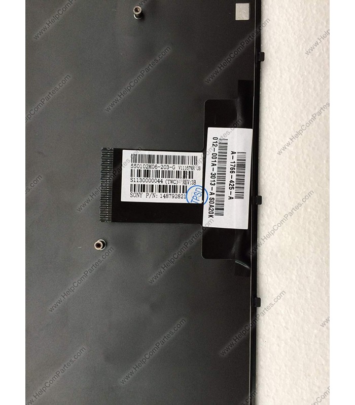 TECLADO SONY VAIO VPC-EB SERIES 148792821 BK US ORIG.