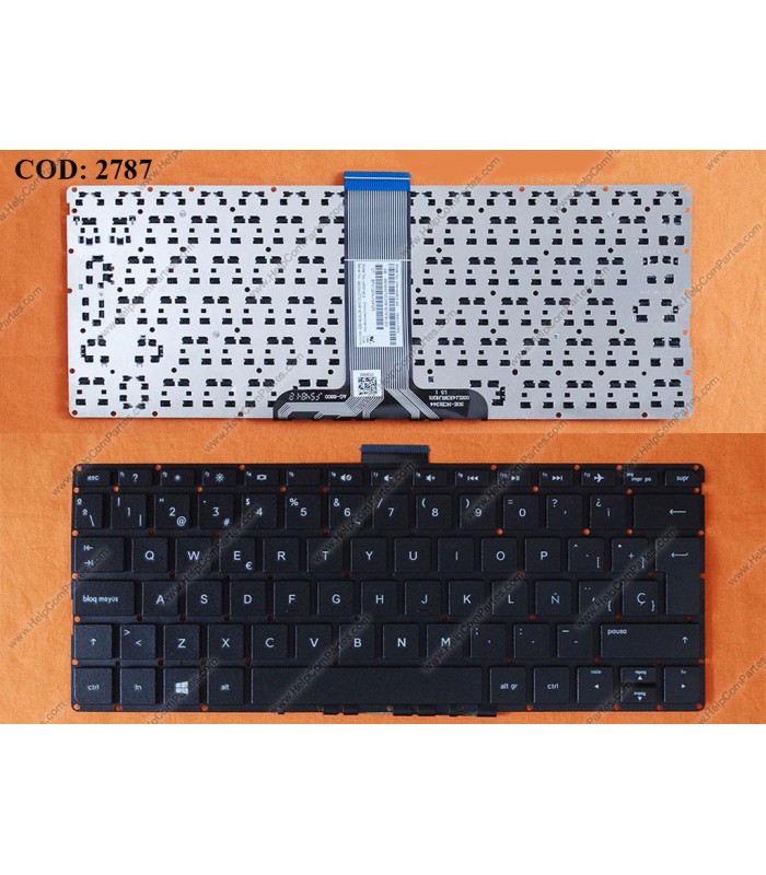 TECLADO HP PAV 11-K 11-K100 11-K000 11T-K000 X360 SERIES SIN MARCO 809543-071 BK WIN8 SP ORIG.