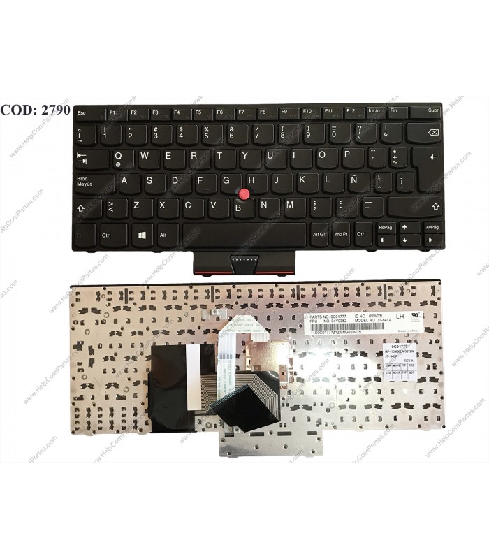 TECLADO LENOVO THINKPAD X130E X121E X131 X131E X140E EDGE E120 E125 E220 SERIES 04Y0382 BK LA ORIG.