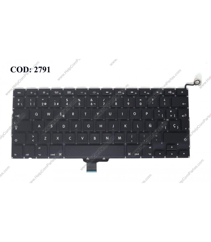 TECLADO APPLE MACBOOK PRO UNIBODY A1278 A1342 MB466 MB467 MB991 MC700 MD314 MB990 SERIES +BACKLIT BK SP ORIG.