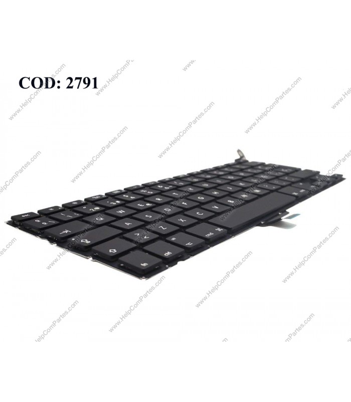 TECLADO APPLE MACBOOK PRO UNIBODY A1278 A1342 MB466 MB467 MB991 MC700 MD314 MB990 SERIES +BACKLIT BK SP ORIG.