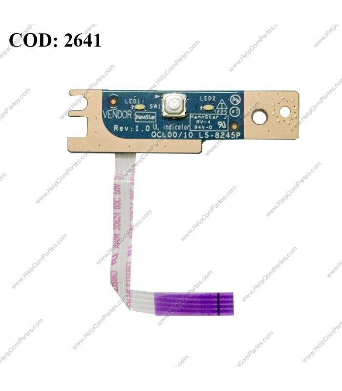 POWER BUTTON DELL BD W/CABLE 15R 7520 5520 SERIES LS-8245P A12401 A12402 ORIG.