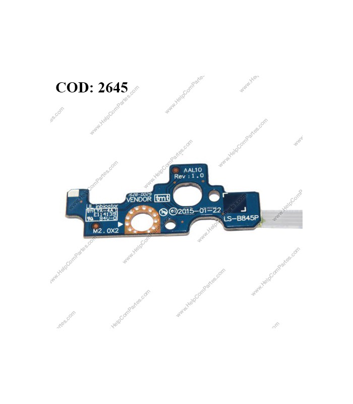 POWER BUTTON DELL BD W/CABLE INSPIRON 17-5755 17-5758 15-3458 15- 3458 15-5455 15-5558 SERIES LS-B845P 094MFG ORIG.