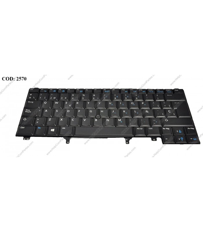 TECLADO DELL LATITUDE E6440 E6420 E5420 E6220 E6320 E6430 SERIES (POINT STICK+BACKLIT) WIN8 BK SP ORIG.