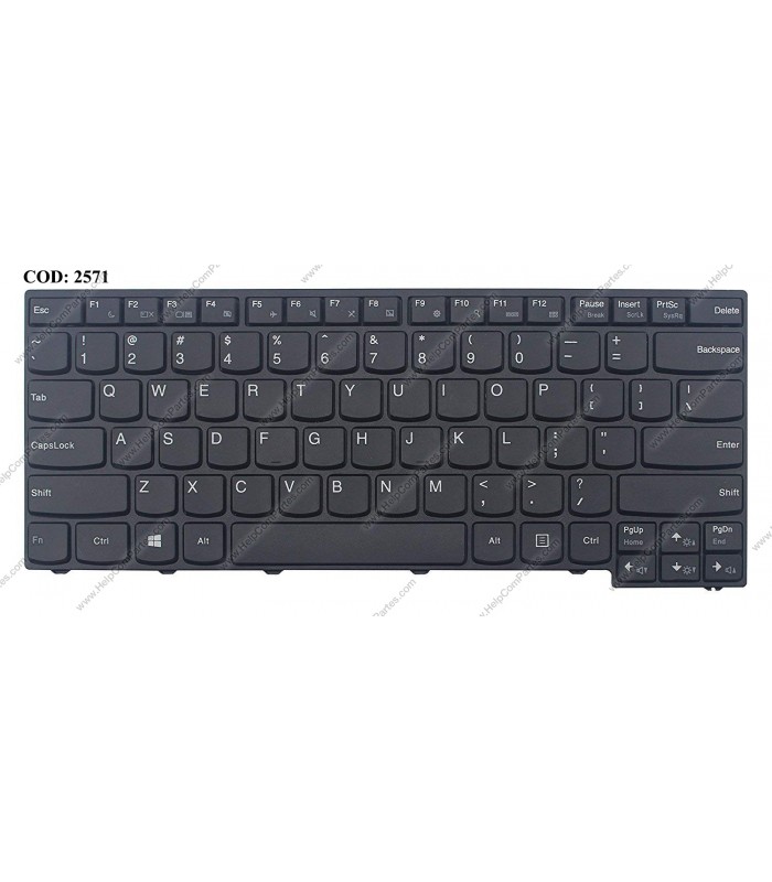 TECLADO LENOVO E40-30 E40-45 E40-70 E40-80 E40-81 E41-70 E41-80 SERIES MARCO BK 25215313 WIN8 US OEM