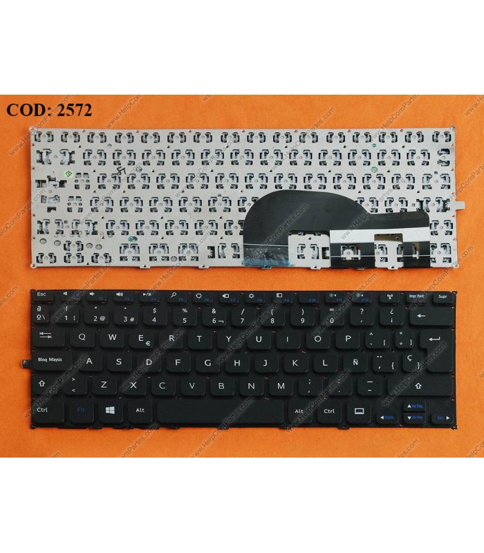 TECLADO DELL INSPIRON 3135 3137 3138 11-3137 11-3138 11-3000 SERIES SIN MARCO 08M5HH BK SP OEM.