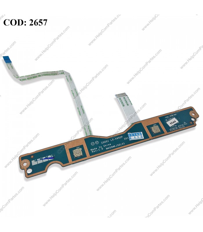 TOUCHPAD CLICK BD W/CABLE HP 250 255 256 G3 15-G 15-H 15-R 15-T 15-Z 15Z-G 15T-R SERIES 749651-001 ORIG.