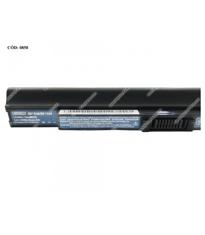 BATERIA ACER 10.8V---48WH 6C UM09B31/ASPIRE ONE 531H 751 751H SERIES OEM