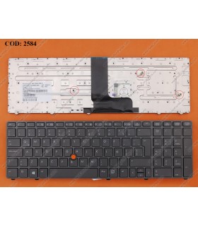 TECLADO HP ELITEBOOK 8760W 8770W 8760P SERIES BACKLIT+POINT STICK 701978-161 BK LA ORIG.