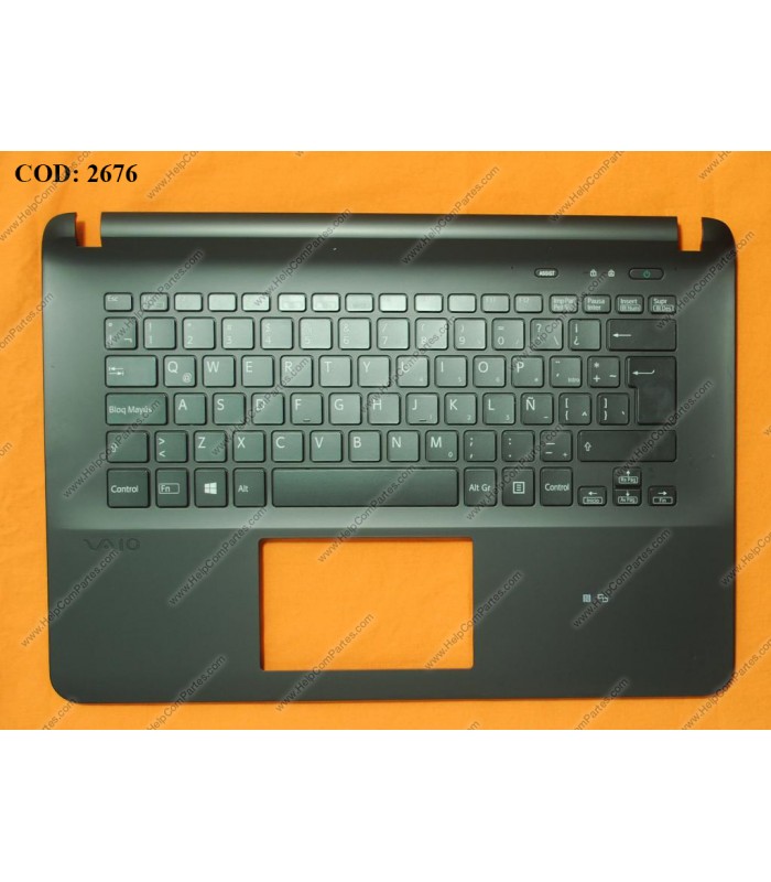 SONY ASSY KYBD W/PLMRST VAIO SVF142 SVF143 SVF14326SCP SVF142A23T BL (BK/LA)