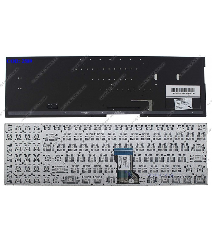 TECLADO ASUS Q552 Q552UB Q503UA Q504UA Q534UX Q553UB N592 SERIES SIN MARCO BK BACKLIT WIN8 US ORIG.