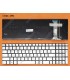 TECLADO ASUS N551 N551JB N552 N552VM G551 G551J G58 G58JB  SERIES SIN MARCO+BACKLIT 0KNB0-6630US00 SILVER WIN8 US ORIG.