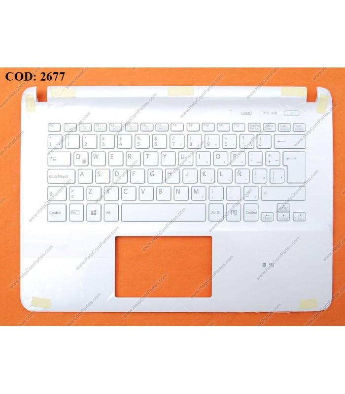 SONY ASSY KYBD W/PLMRST VAIO SVF142 SVF143 SVF14326SCP SVF142A23T BL (WH/LA)