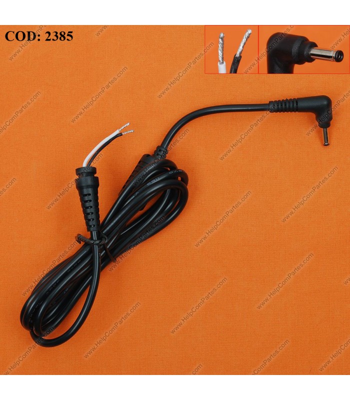 DC CORDS TOSHIBA 19V / 3.5*1.35mm / PIN NEGRO TIPO L
