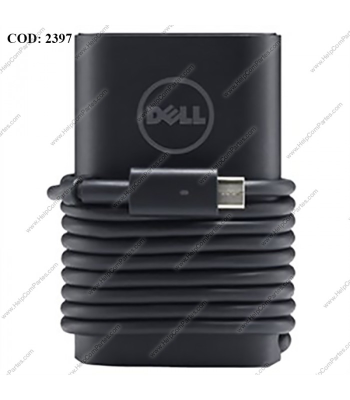 CARGADOR DELL USB-C 45W 5V/20V---2/2.25A 100-240V~ US 50-60Hz 3PRONG SIN CABLE DE PODER 0HDCY5 OEM